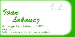 ivan labancz business card